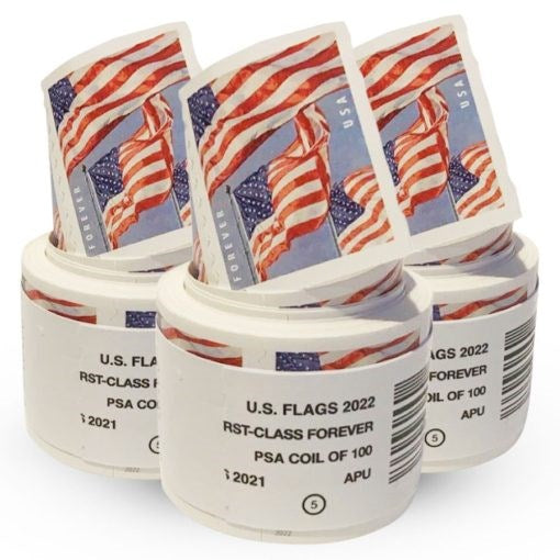 2022 U.S Flag Forever Stamps Roll 3000pcs